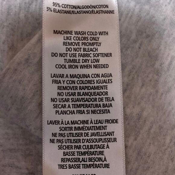 Tommy Hilfiger Sport Women's Gray Knit Short Sleeve Crew Neck Tee T-Shirt Top XL - Picture 5 of 5